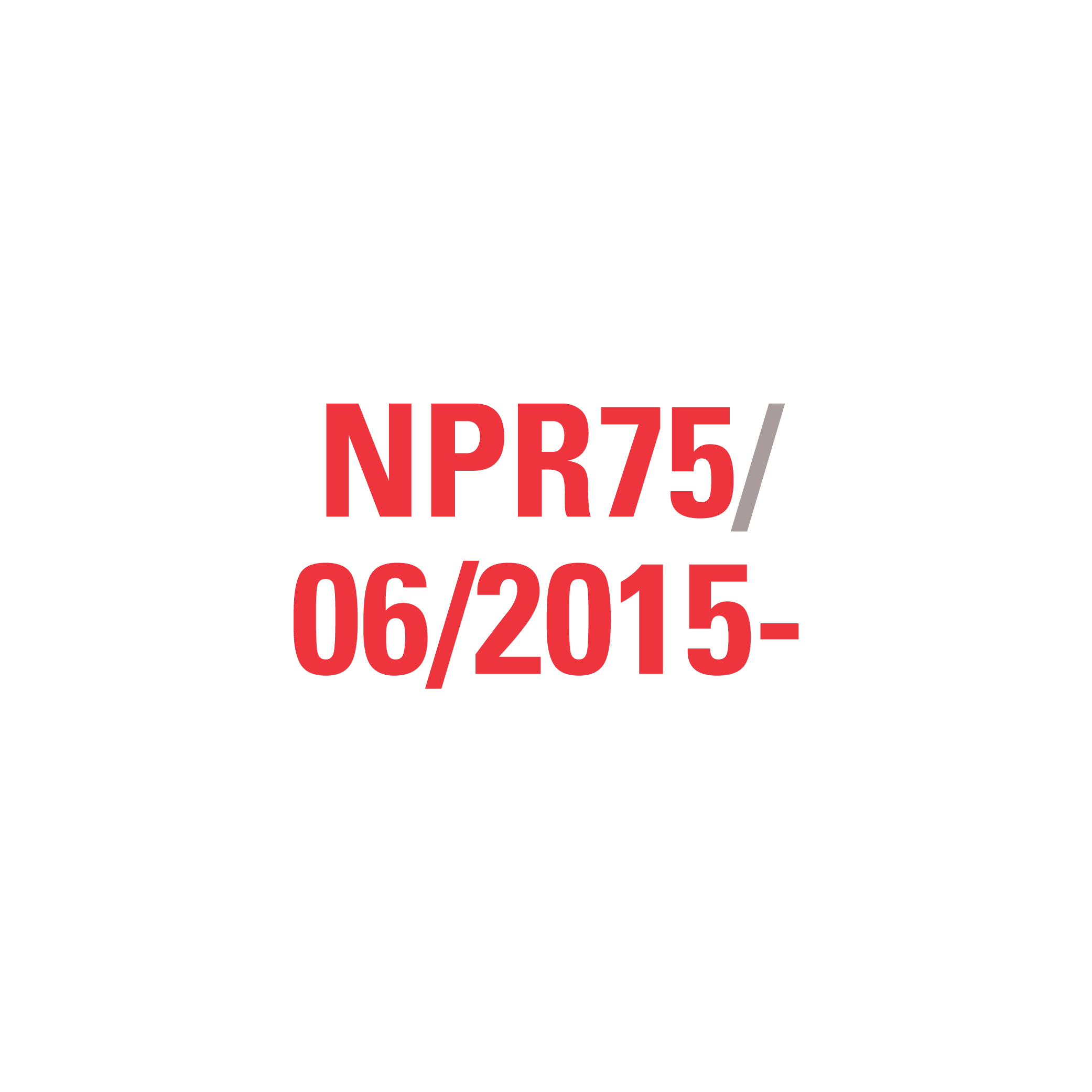 NPR85 (NNR 55 65-150) 06/2015-2025